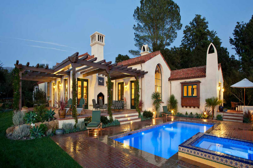 Spanish house in California